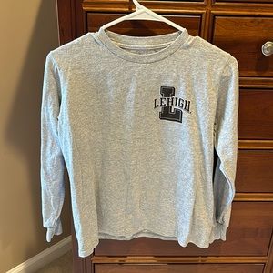 Champion boys Lehigh University long sleeve shirt, grey, youth medium, size 8
